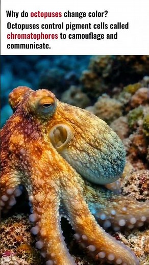 Why do octopuses change color? #fyp #goviral #nature #science