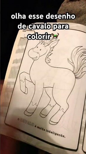 olha esse desenho de cavalo para colorir🐎