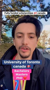 University of Toronto Canada 🇨🇦 is offering fully funded scholarships for bachelors, masters and Phd degree candidates Golden opportunity to study in Canada with fully funded scholarships ❤️😍 #studyincanada #canada #FullyFundedScholarships #siyabinkorea #ScholarshipOpportunities | Siyab in Korea