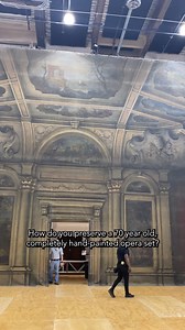 Check out how our stage crew prepares and preserves this historic (nearly 70 years old!) hand-painted set for our production of Tosca. This set was painted some time in the 1950's in Italy, by the renowned Sormani Scenery Workshop. It features the expert use of "tromp l'oeil," a painting technique the creates the illusion of volume and space, making a two-dimensional scene feel real. This style of set was popular at the time Tosca premiered in 1900, but has given way to more modern styles and te