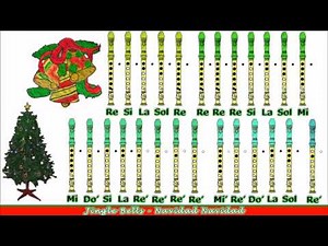 Navidad Navidad (Jingle Bells) en Flauta Dulce con Notas