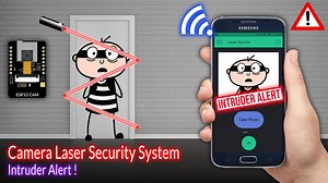 ESP32 CAM Laser Security System Blynk