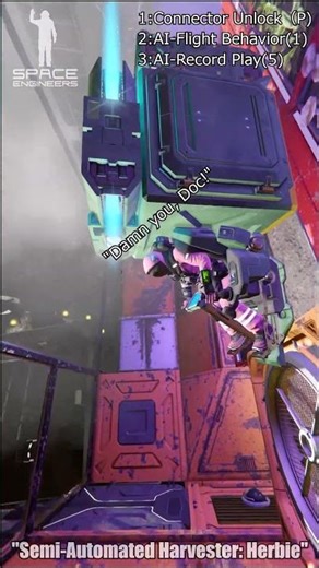 #spaceengineers 半自動収穫機- "Semi-Automated Harvester: Herbie" #shorts