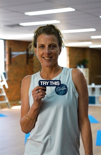 The easiest way to start stretching from home 👀 Follow Stretch Club for more simple effective stretch tips, or join us for a class in studio or via Livestream. #mobilitytraining #athomestretch #movebetterfeelbetter #mobilityexercises ##flexibilitytraining | Stretch Club