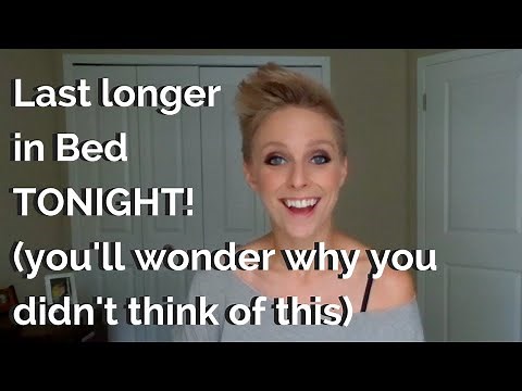 Super Simple Technique to Last Longer in Bed Immediately
