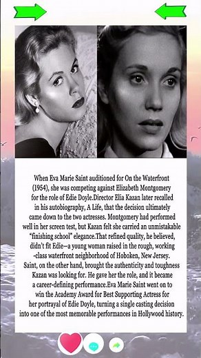 Eva Marie Saint Beat Elizabeth Montgomery for a Role That Made Hollywood History