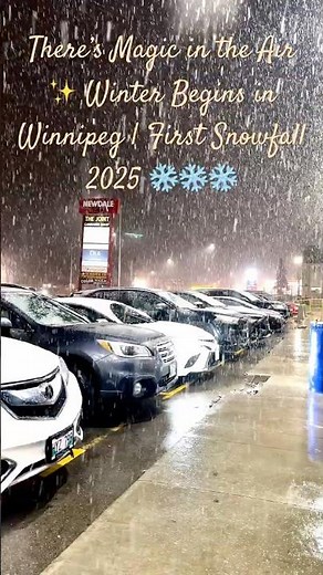 There’s Magic in the Air ✨ Winter Begins in Winnipeg | First Snowfall 2025