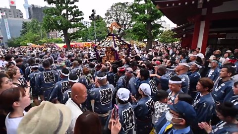 Japan: Tokyo celebrates Sanja Matsuri festival with colorful procession