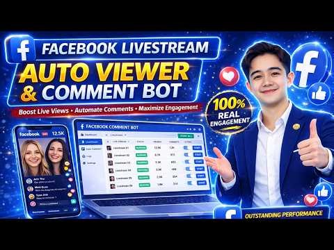 🚀 Facebook Livestream Auto Viewer & Comment Bot | Boost Real-Time Engagement 2026