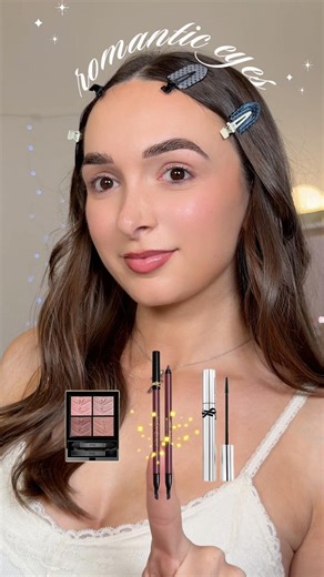 romantic eyes 💞 easy valentine’s makeup tutorial with YSL Beauty #yslbeauty #makeup