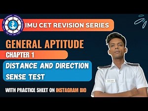 General Aptitude for IMU CET Distance and Direction Full Chapter | Example Problems | DPPs | Notes