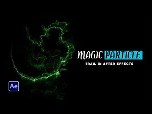 After Effects Trapcode Particular Trail || Magic Particles Trail Animation