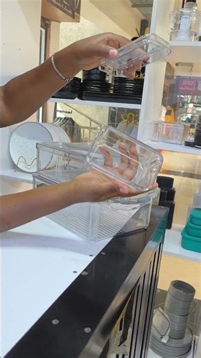 7pc set acrylic storage containers #arvanihomeessentials#storageideas