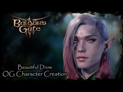 BALDUR'S GATE 3 || Beautiful Drow [Original Character #166] - Female Character Creation