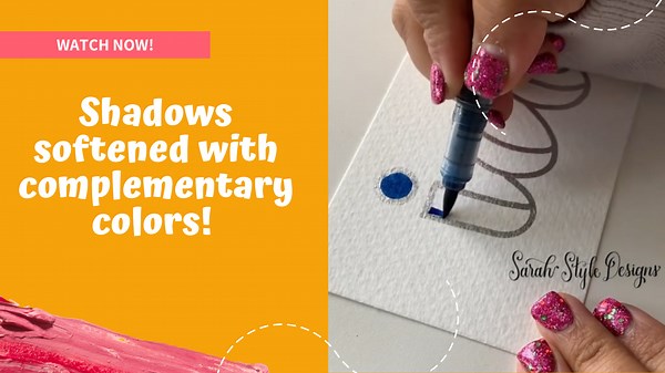 Shadows softened with complementary colors!