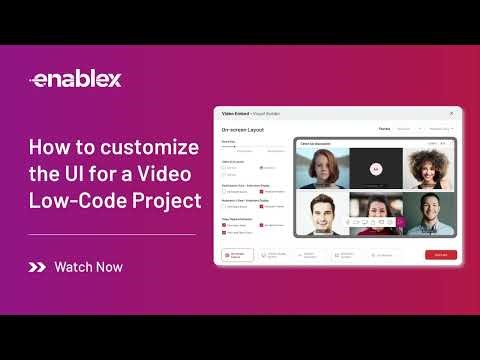 Customize Your Video Call UI in Minutes | Drag-and-Drop Low-Code Builder