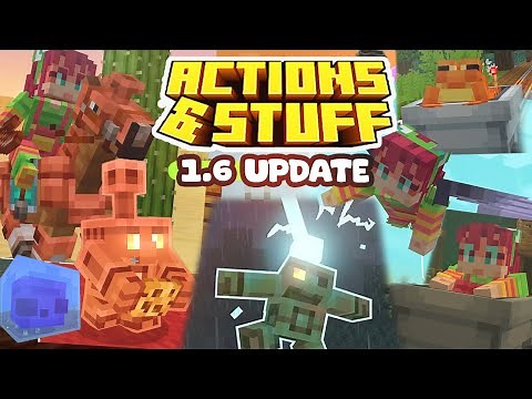 Actions & Stuff 1.6 GUIA COMPLETA ATUALIZACION OFICIAL para minecraft pe 1.21.111 Bedrock 1.21.100