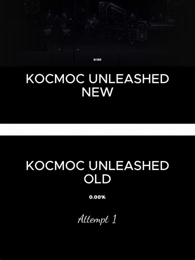 KOCMOC UNLEASHED OLD & NEW, Which one is better? #fyp #geometrydash #showcase #kocmoc #fulldeco #unleashed