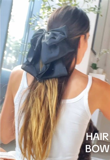 Elegant Hair Clip with Satin Bow