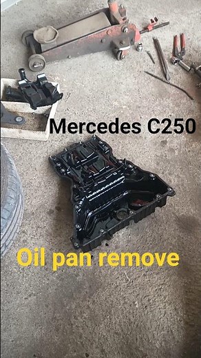 Mercedes C250 oil pan remove#Mercedes C250 oil chamber remove#oil pan replacement#oil chamber change