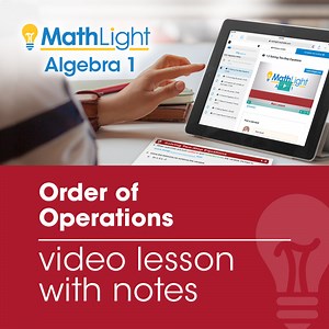 Order of Operations Review Video Lesson with Guided Notes