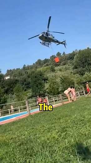 58K views · 426 reactions | Outdoor swimming pool #helicopter #fire #knowledge #science #foryou #... | Ember Logan | Facebook