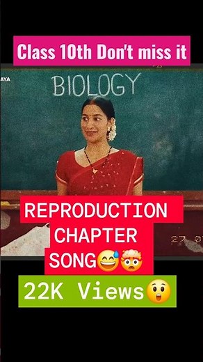 🎵 Reproduction Chapter in a Song | Class 10 Bio Made Easy #primevideo #studyhacks #sciencehacks #ai