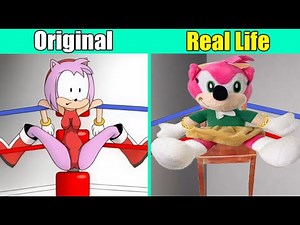 WOW !!! AMY ROSE in the RING - Sonic The Hedgehog 3 Animation | Sonic Original vs Plush Toys