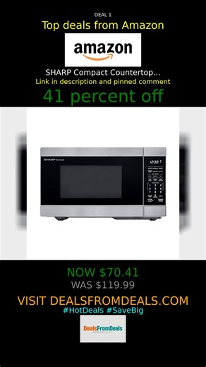 Dealsfromdeals | 🔥 AMAZING APPLIANCES DEALS! 🔥\n\nCheck out these incredible offers and save big! 💰\n\nLink 1: SHARP Compact Countertop Microwave Oven with... | Instagram