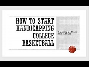 How to start handicapping college basketball #sportsbetting