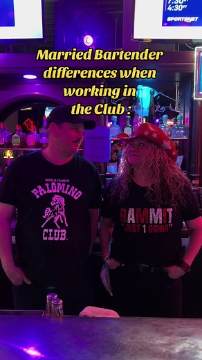 Husband and Wife Bartender differences when working in the Club. What makes us a great team 1st & foremost is the respect we have for eachother. Not just as partners in life but behind the bar. We both have an incredible work ethic & we each push the other to be their best. We set high demands on eachother because we strive to always perform at our top. We both have our strengths & when combined together that enables us to have a very strong balance. #bartendersoftiktok #bartender #bartenderlife