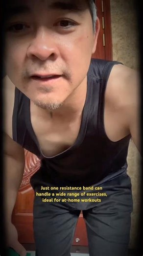 Just one resistance band can handle a wide range of exercises, ideal for at-home workouts