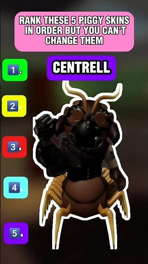 RANK THESE 5 PIGGY SKINS | Piggy Challenge | Roblox Piggy