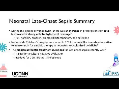 Neonatal Late Onset Sepsis YouTube Summary