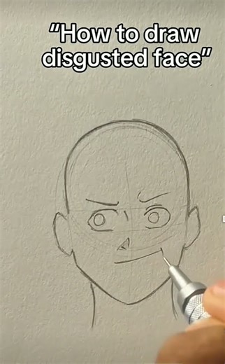 how to draw disgusted face #face