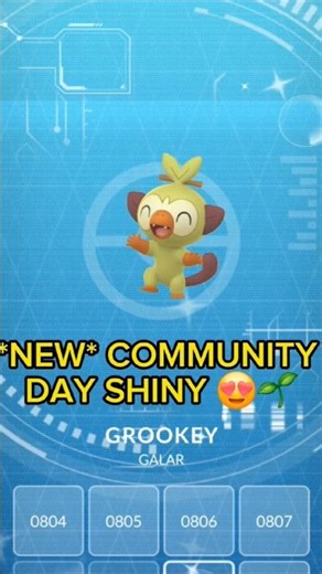 *NEW* Shiny Grooked caught 🌱😍😎✨️#shorts #pokemon #pokemongo #shiny #new #communityday #grookey #rare