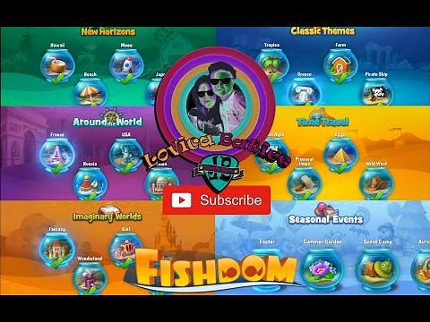 Fishdom - All Aquariums - World 1 - 5 + 10 Seasonal Events Aquariums - All Decorations -Walk Through