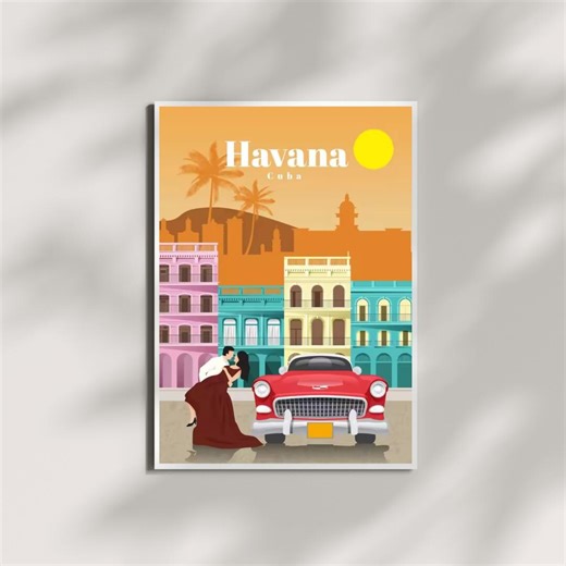 Havana Cuba Wall Art Poster - Etsy