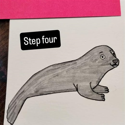 Easy 5 minute drawing of a Seal #oceanlife #seal #easy #art #easydrawing #quickdrawing