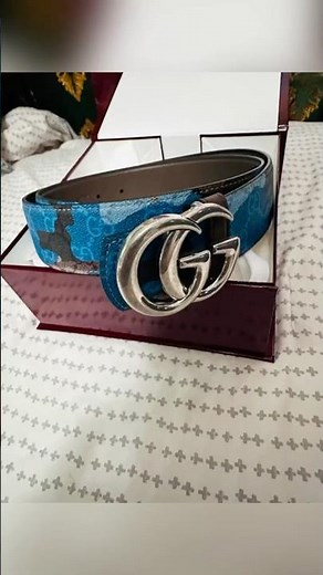 Unboxing the Gucci reversible GG Marmont Camouflage belt #guccibelt #limitededition #belt 🛍️