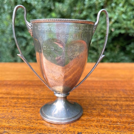 Vintage Silver Trophy Cup 1938 Chertsey Golf Club Award Antique Engraved Loving Cup Old English Silver Sports Trophy Decor - Etsy