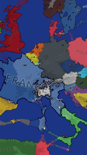 France/Italy/Switzerland/Austria Battle royal #countryball #war #history #map #ww2 #viral #fyp #fypシ