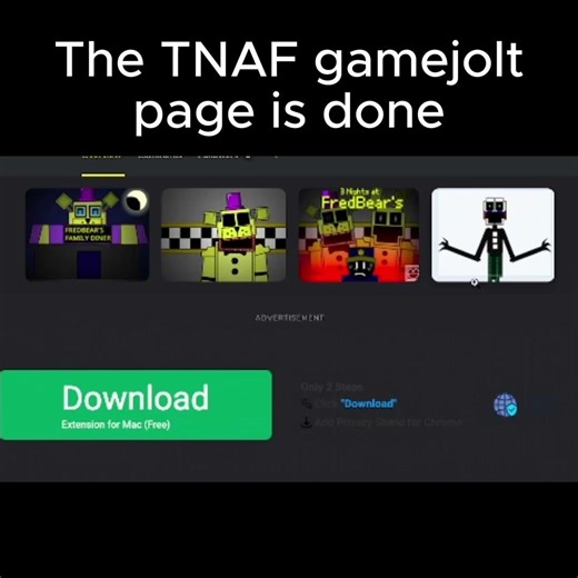 TNAF gamejolt page! #fnaf #fredbear #gamejolt