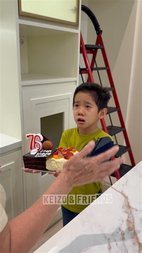 Keizo was sad grandma rejected the birthday cake and destroyed it but apparently⁉️