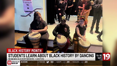 Students at Canton elementary school celebrate Black History Month