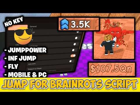 BEST Jump for Brainrots Script ⚡ TELEPORT, WALKSPEED & INF JUMP [PASTEBIN 2026]