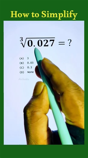 A Nice Cube Root Simplification Maths Problem With Decimal Numbers #simplification #maths #study