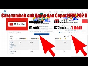 Rahasia Tambah Subscribe Youtube Cepat dan Aman Tanpa Aplikasi 2020/2021
