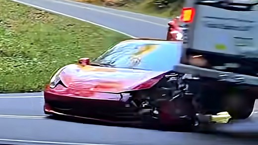 Ferrari Takes On Tail Of The Dragon, Takes Out U-Haul | Carscoops
