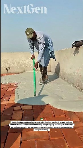 He Pours Liquid Cement Over Bricks… The Result Is INCREDIBLE!